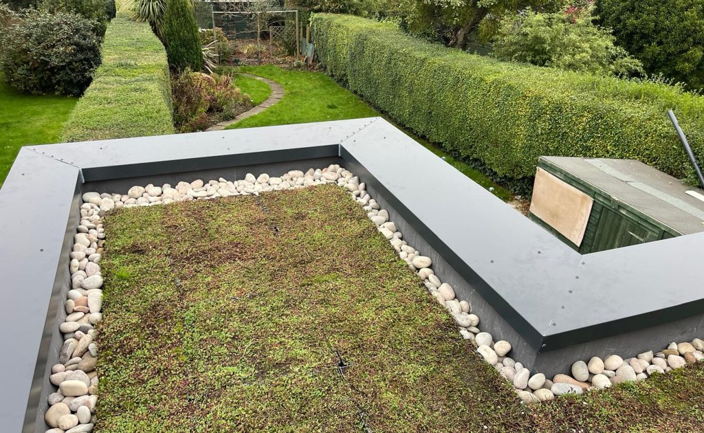 Aluminium powder coated cappings.